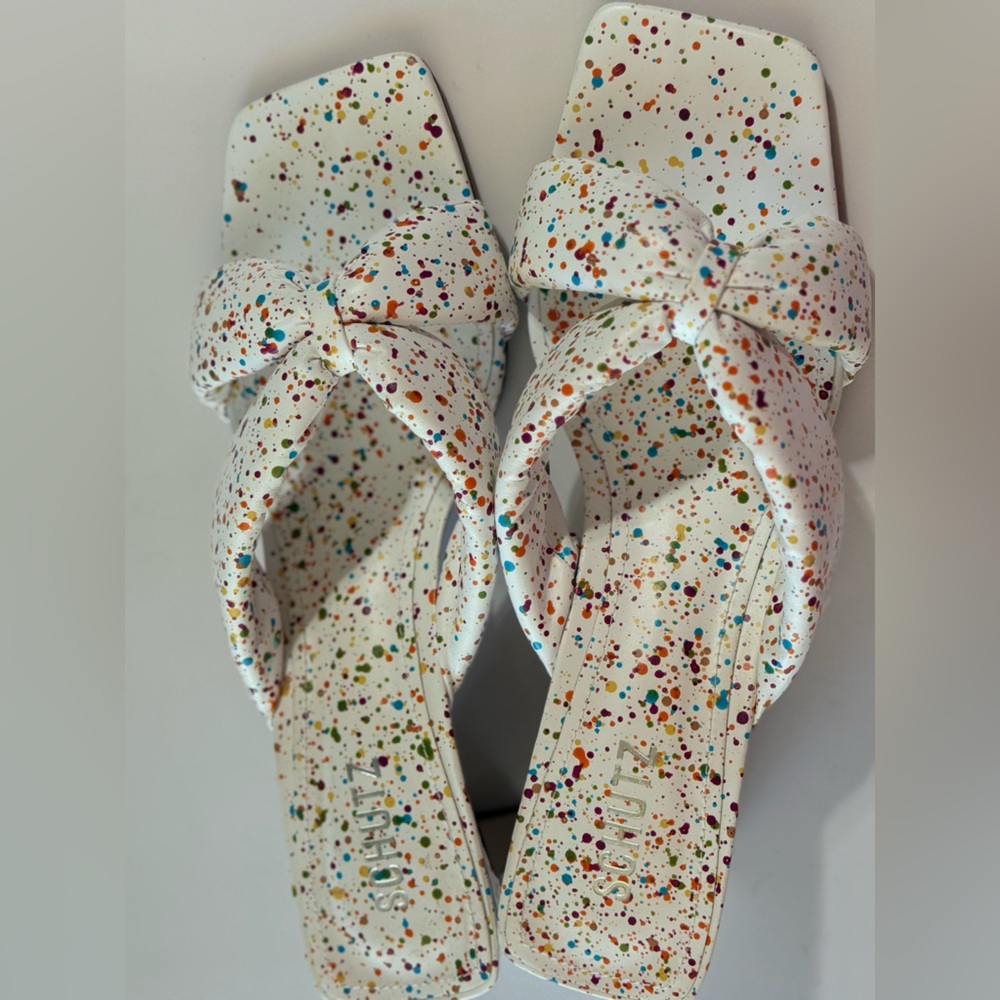 Shultz Leather Paint Splatter Print